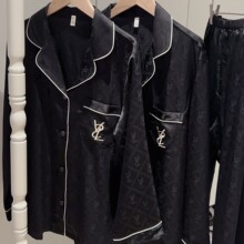 2025情侣冰丝睡衣女春秋季短袖大码翻领开衫套装网红直播源头厂货