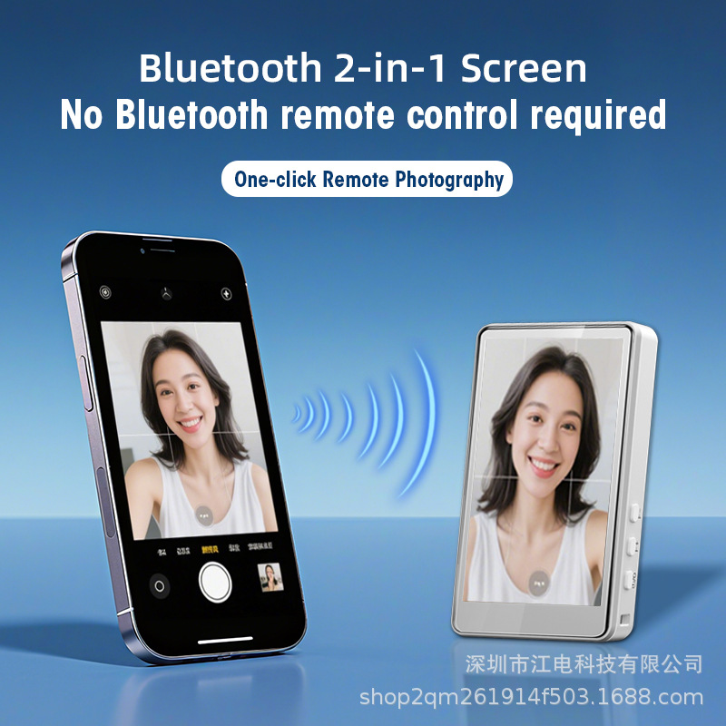 mobile phone wireless voiced live broadcast camera Bluetooth Magnetic attraction selfie Zoom Big screen