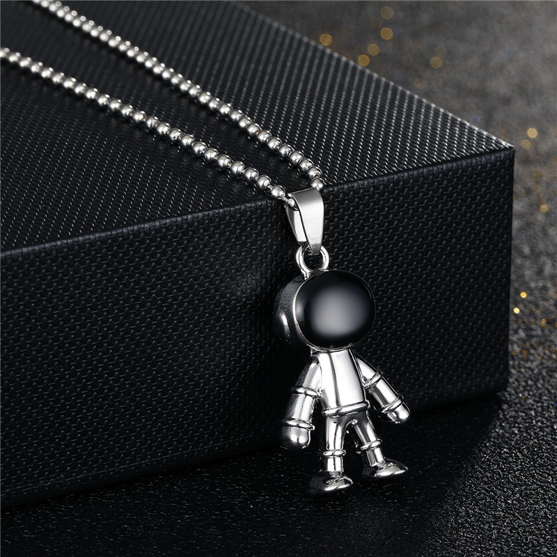 Mode Ours Spaceman Alliage Collier En Gros display picture 6