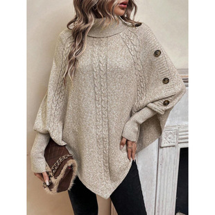 K 97030 Women's cable turtleneck sweater Ůʽ�g�����Ië��