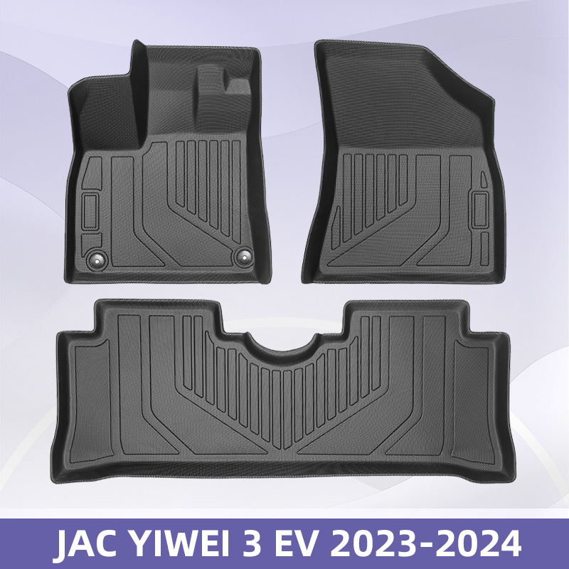 Aplicable a JAC YIWEI 3 EV 2023 - 2024 TPE Foot Pads 3D All Weather Material Backpack Pad