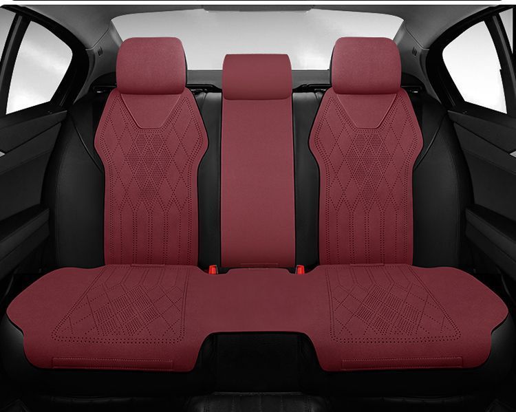 New Model Suitable for Mercedes-Benz Car Seat Cushions, Universal for All Seasons, C-Class, E-Class, A-Class, Glc, Suede Leather, Glb Seat Covers for Summer