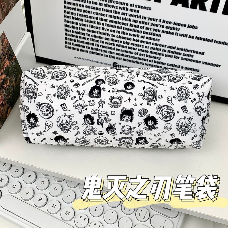 カピバラペンケースins大容量文房具袋可爱い学生铅笔ケース化粧ポーチ高颜値収纳袋|undefined