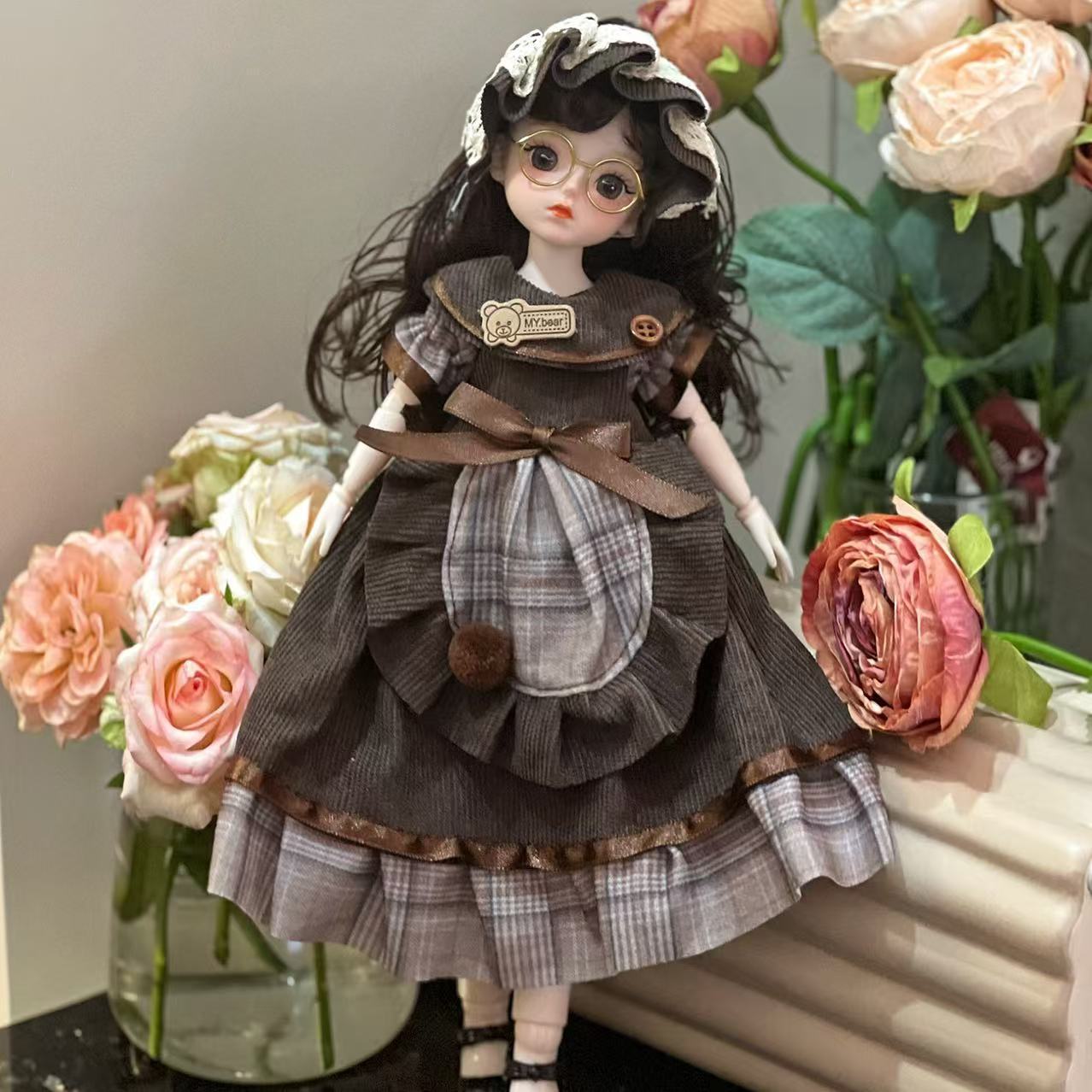 BJD muñeca 6 puntos ropa de bebé 30 cm ropa de princesa juego de juguetes para niñas juego completo de muñecas de fama en línea