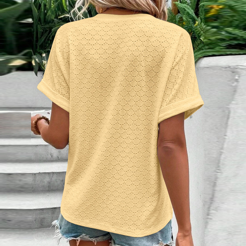 2026 Spring Summer European And American Cross-Border Independent Station New Women's Fashion Casual Solid Color_ecoleips.com
