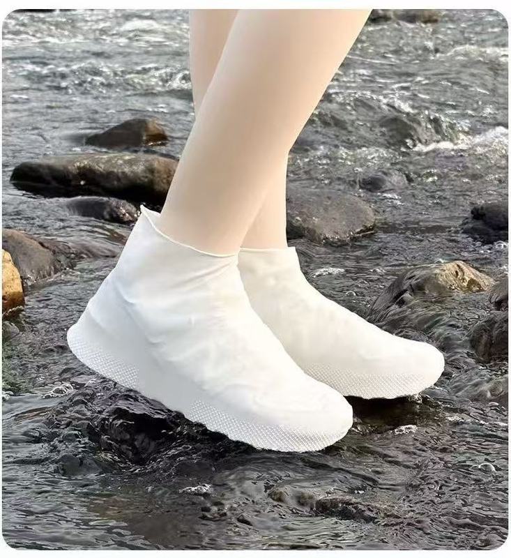 雨鞋套男女防滑防水鞋套硅胶防雨雪加厚耐磨儿童成人雨天雨靴批发|undefined