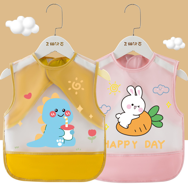ベビー食事よだれかけ、防水、防汚、洗濯不要の子供用スモック、ベビー食事よだれかけ、子供用栄養補助エプロン、ノースリーブエプロン|undefined