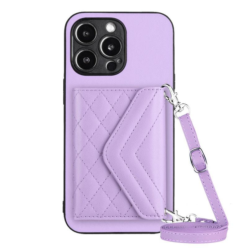 For iPhone 15 Pro Max lanyard card case shoulder strap lanyard all-inclusive protective case wholesale For iPhone 15 Pro Max lanyard card case shoulder strap lanyard all-inclusive protective case wholesale