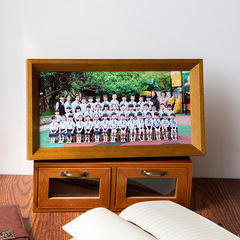 Graduation photo frame large group collective photo meeting group commemorative photo frame photo framing solid wood picture frame