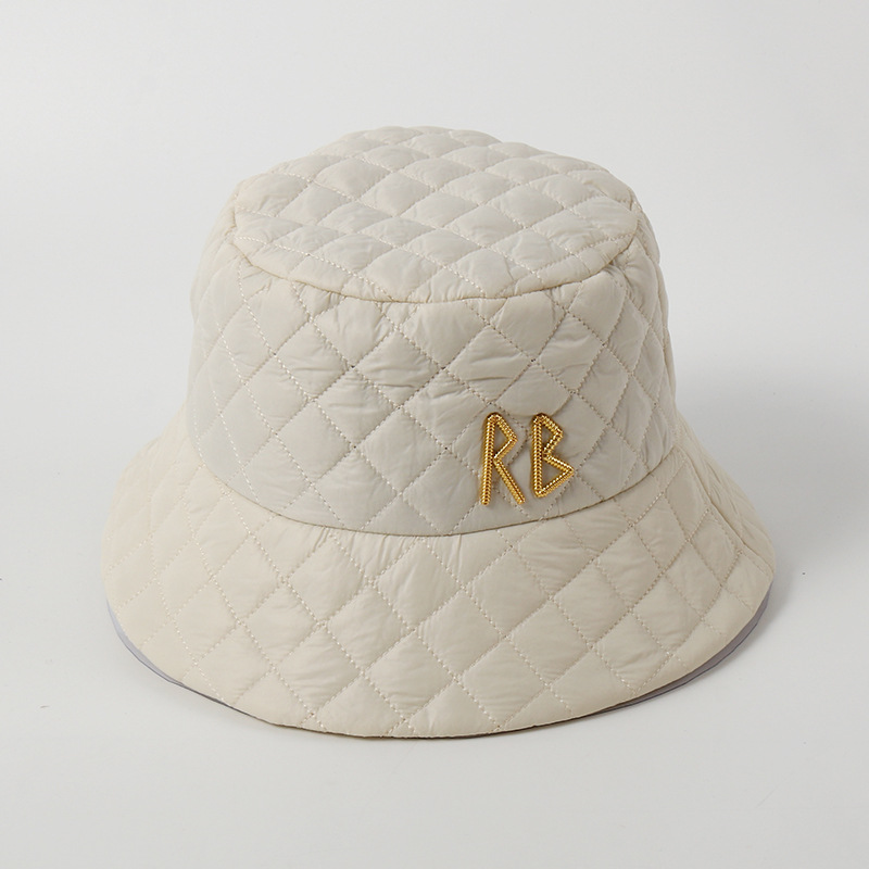 Cappello da pescatore nuova lettera Cappello da pescatore dello stesso stile di grande marca Cappello da bacino versatile per ombrellone alla moda Cappello casual con piccola fragranza_voghion.com