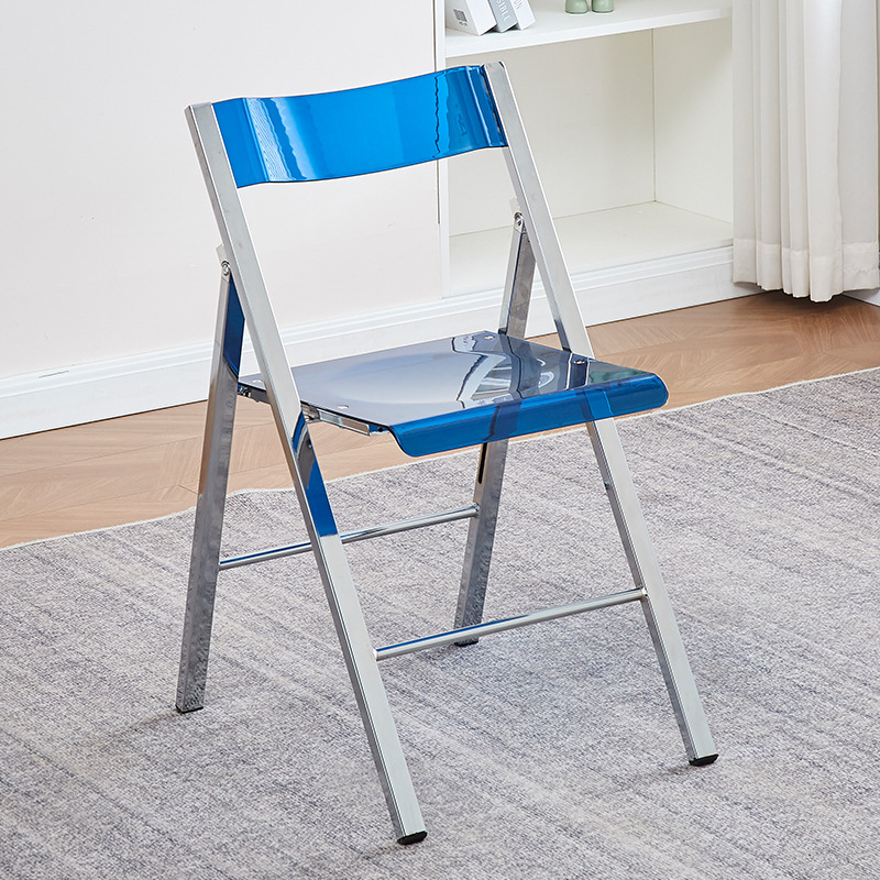 투명한 파란색 (도금 된 다리)