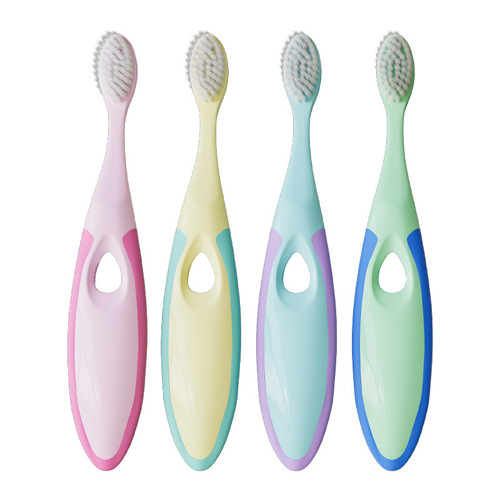 [Pack of 4] Children's toothbrush 3-6-12 years old 52-hole soft small brush head oral cleaning baby