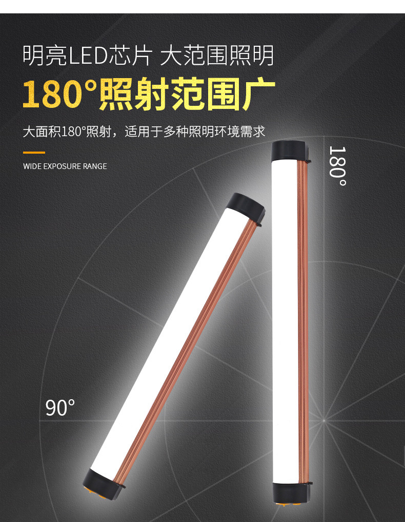 Suitable for Led Charging Repair Work Light Strong Magnet Suction Truck Compartment Lighting Express Tricycle Handheld Household