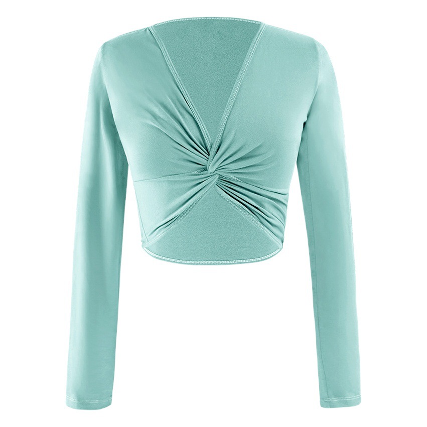 Ropa de danza moderna danza práctica ropa Superior Femenina danza China adulto danza clásica desgaste exterior trenzado flor chal cuerpo ropa