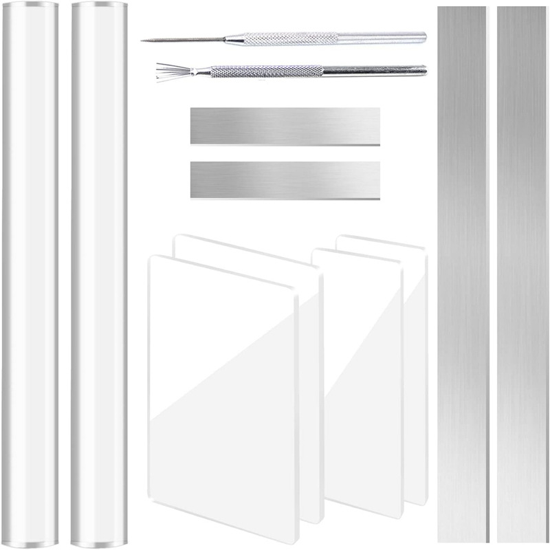 4/5/9/12-Piece Set of Clay Cutting and Carving Tools, Acrylic Board, Clay Sculpture, Rolling Pin, Detail Needle, Seven Pieces