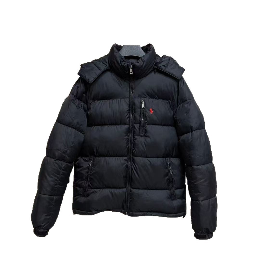 Comercio exterior transfronterizo sombrero desmontable grueso caliente clásico chaqueta de plumón de hombre chaqueta de algodón tipo terciopelo suelto image 5
