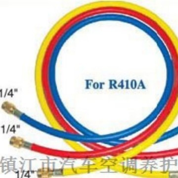 R410A 1米三色加液管加氟管制冷剂加注管R410 charging hose 3