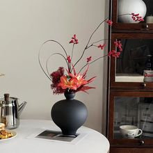 高级感餐桌仿真花假花摆设逼真家居红色高端民宿客厅前台装饰摆件