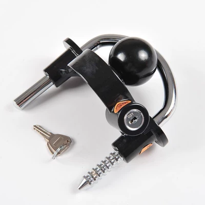 Car lock — Self-Defense Metal U-Shaped Lock - flower-basket-lock-black