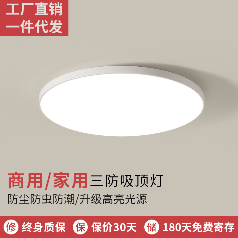 Master Bedroom Room Ceiling Lamp Three-Proof Lamp Simple Kitchen and Bathroom Aisle Corridor Entrance Stairway Bathroom Toilet Led
