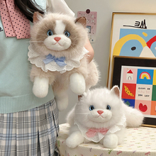猫咪背包布偶猫仿真玩偶会叫的小猫公仔过新年送女友生日礼物女生