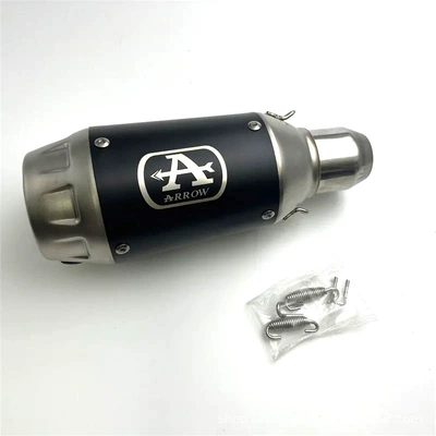 Wrigley muffler back pressure | Motorcycle exhaust pipe - short-style-black-51mm