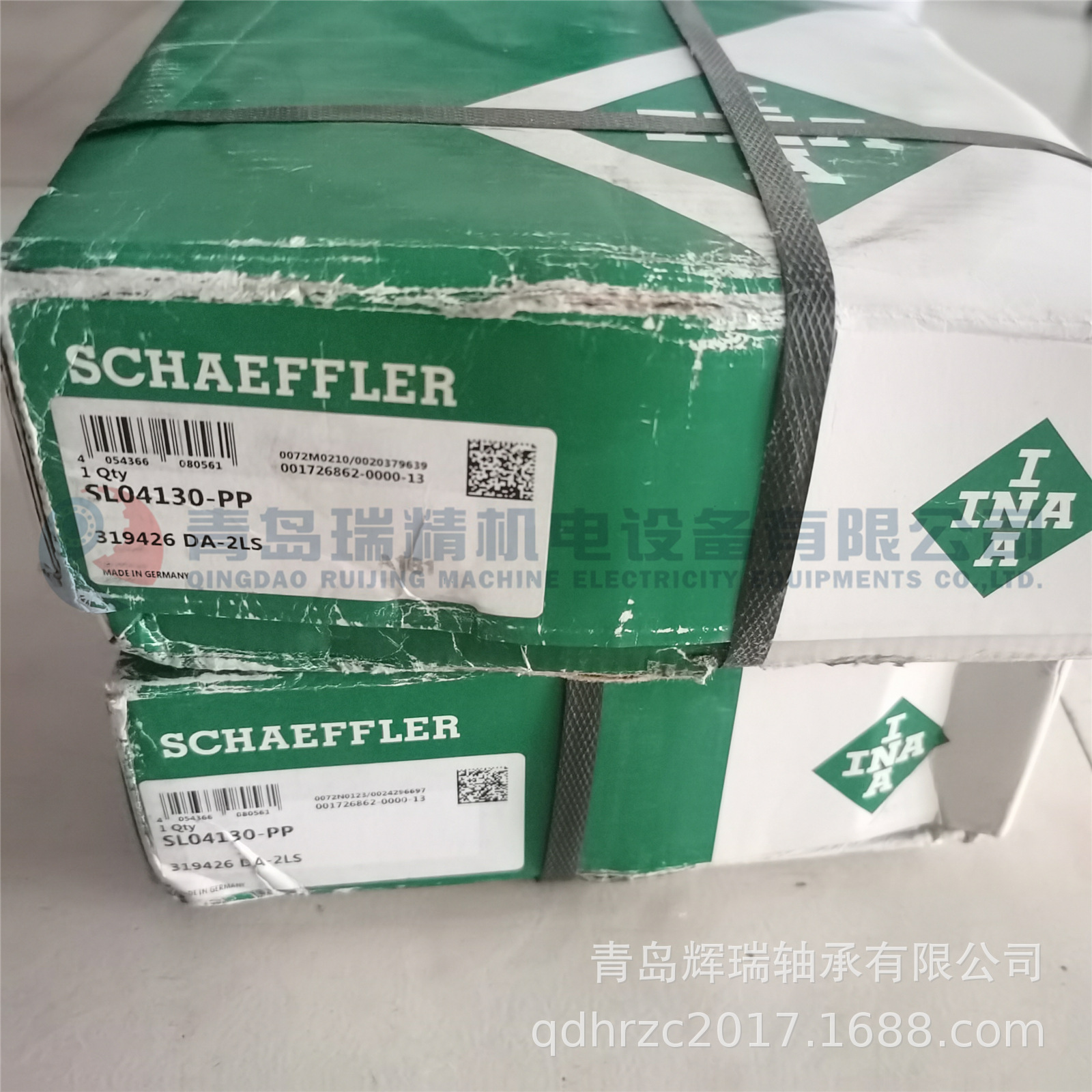 德国进口I-N-A 满装圆柱滚子轴承 SL04130-PP 130mm X 190mm X 80