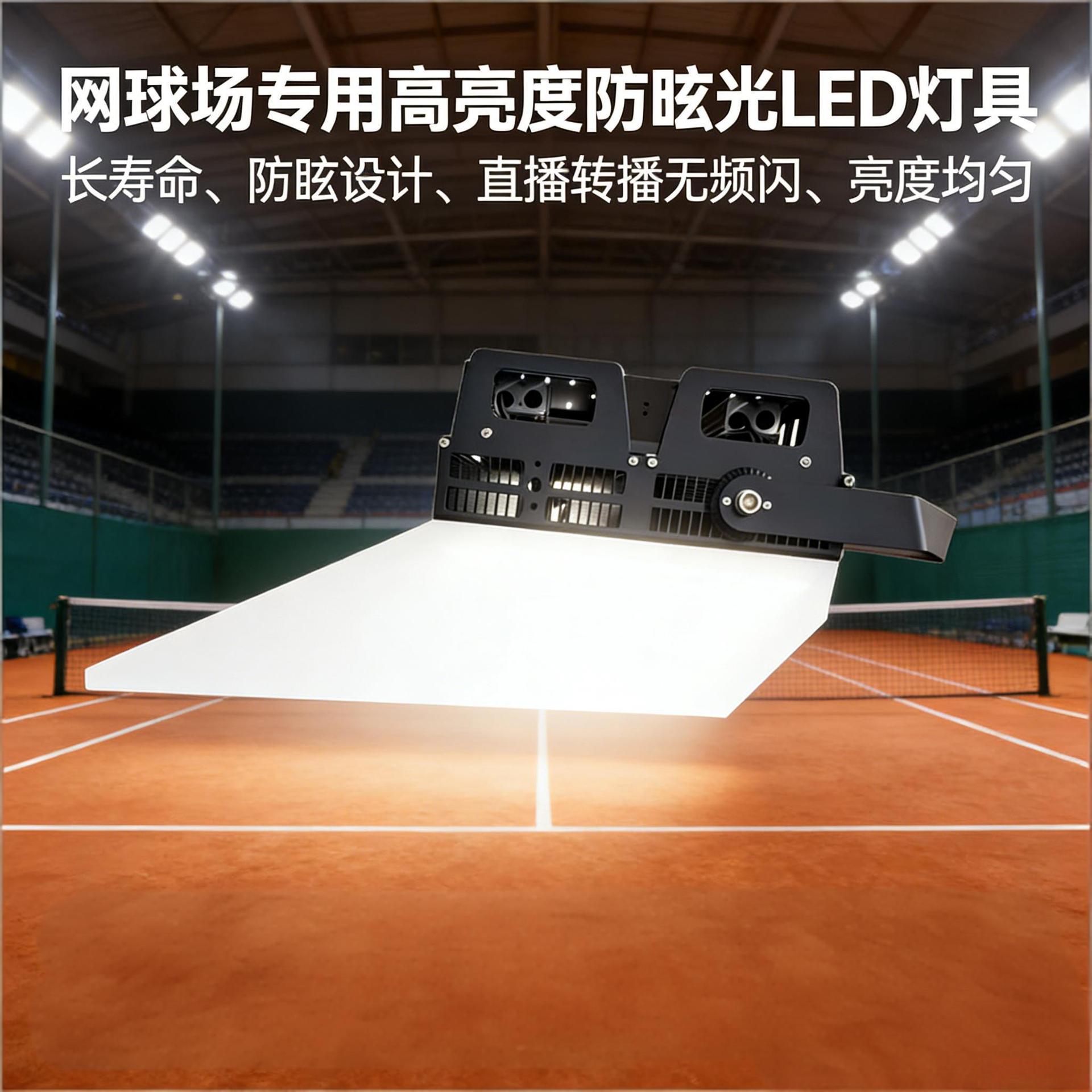 室内网球场专用LED灯 防眩偏光配光 赛事不晃眼专用球场照明灯产品实拍图