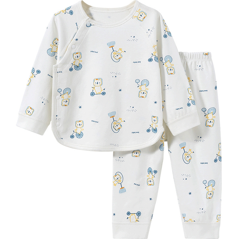 Conjunto de ropa de otoño para bebé, pantalones de capa base de algodón fino para primavera, otoño e invierno para niños, ropa separada para niños y niñas, ropa interior para bebé.