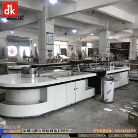酒店出口石英石自助餐台图片设计制作生产厂家