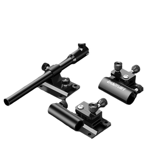 Aluminum-magnesium alloy ultra-light fishing box accessories three-piece set of plug-in light holder fishing umbrella holder fish guard turret holder bait tray holder