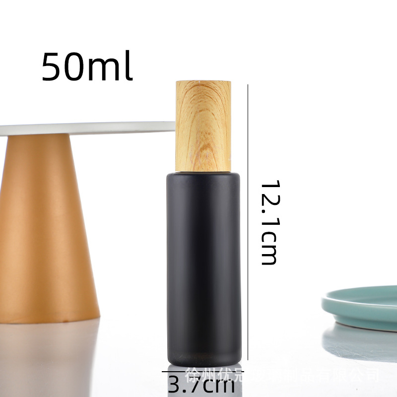 Frasco Pulverizador de Vidrio con Tapa Grano de Madera Reutilizable, Portátil para Cosméticos image 22