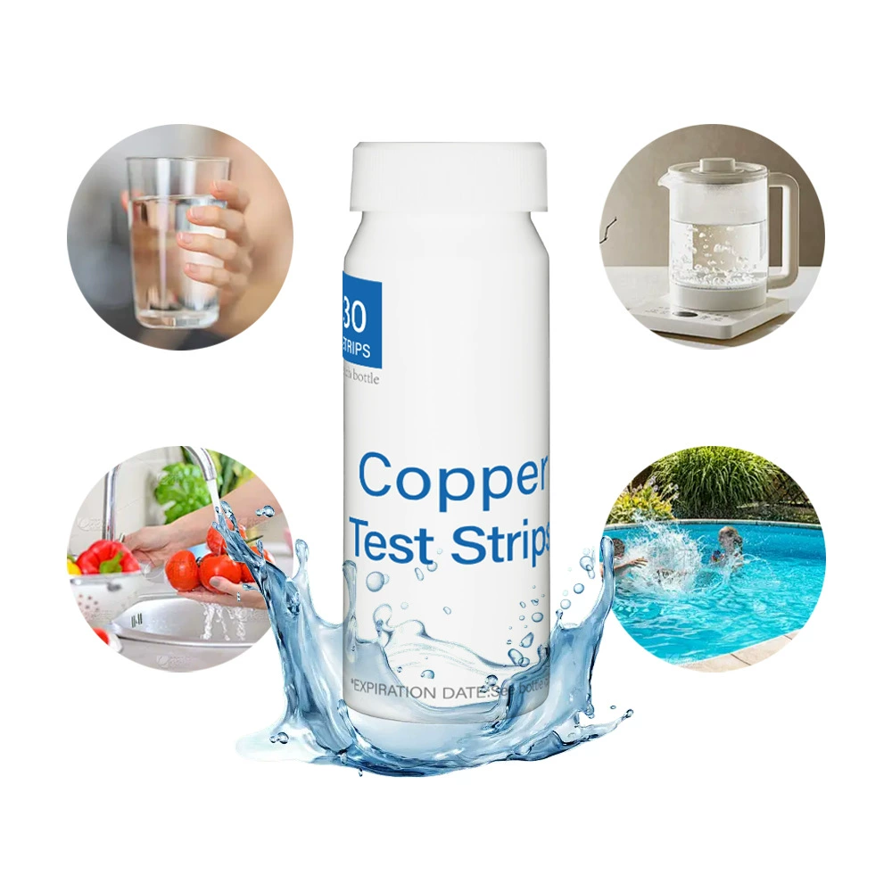 Тест-полоски для определения ионов меди в бассейне, 30 штук, для трансграничной торговли