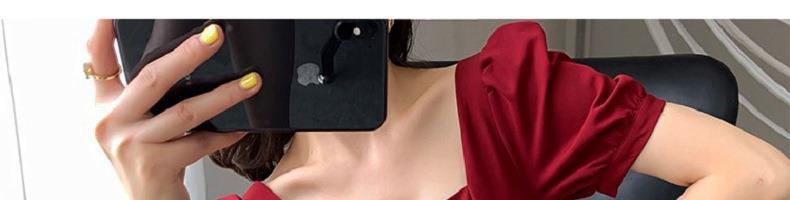 帮手描述图：2022夏季新款复古赫本风小黑裙胖妹妹收腰显瘦方