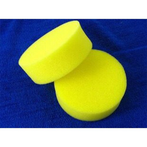 Waxing sponge high density round sponge car wash sponge car polishing wax sponge wipe factory direct sale