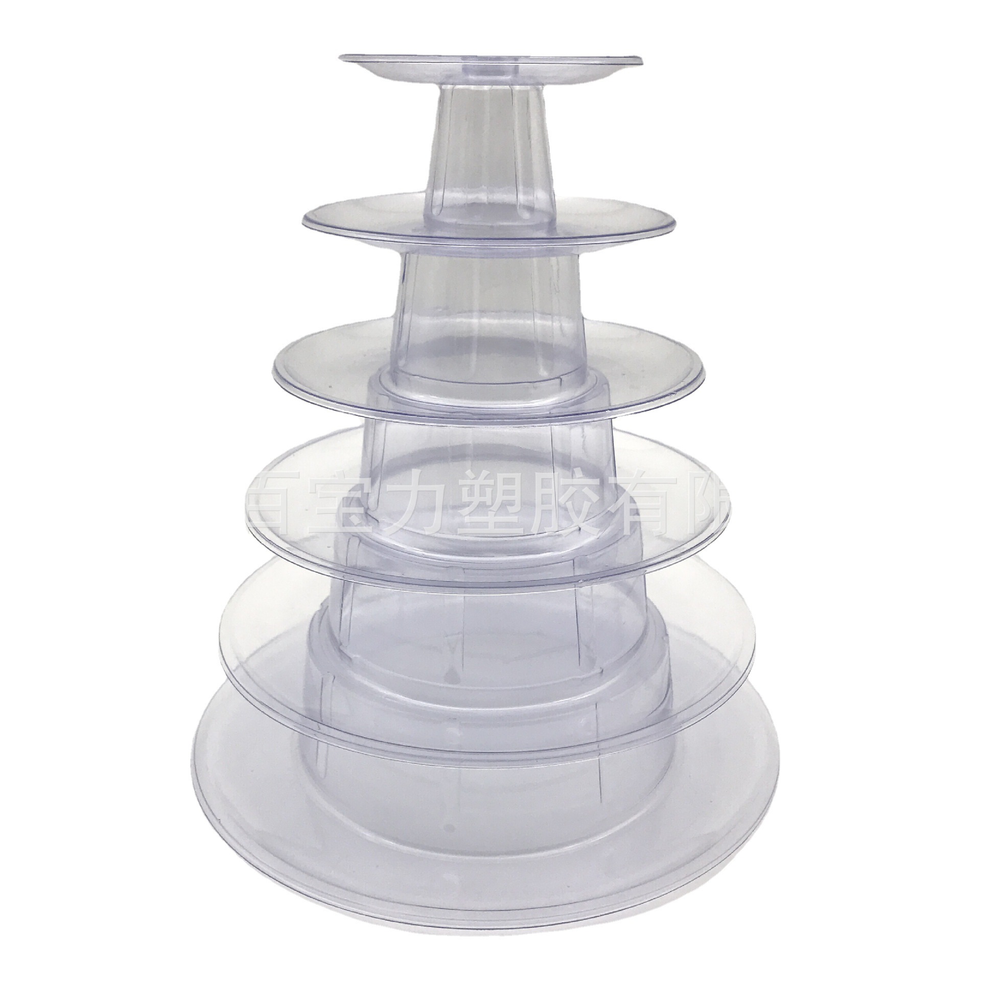 6 capas macaron soporte de exhibición macaron pastel de embalaje multifuncional soporte de exhibición macaron embalaje de plástico