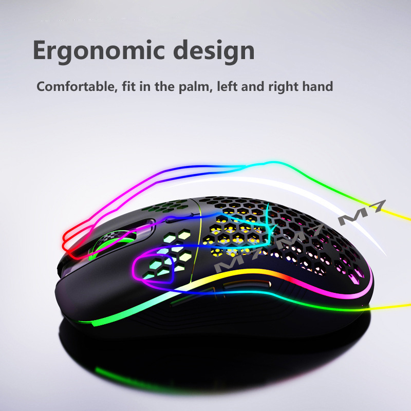 M7 Hollow Wireless Mouse Lightweight Office Gaming Backlit Computer Mouse 7200dpi Source Factory Cross Border_voghion.com