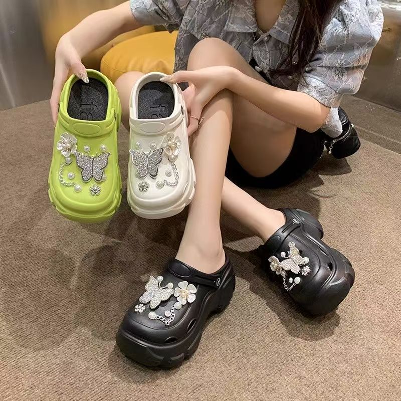 Women's Summer Trendy Outdoor DIY Thick-Soled Height-Increasing Beach Casual Non-Slip Closed-Toe Sandals Women's Summer Trendy Outdoor DIY Thick-Soled Height-Increasing Beach Casual Non-Slip Closed-Toe Sandals