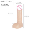 The new Jiuxi Crystal Tomber Adult Toys Steel Steel Fake Paraste Stimulates Female Dyspy Dyspy Sub -dildo Dildo