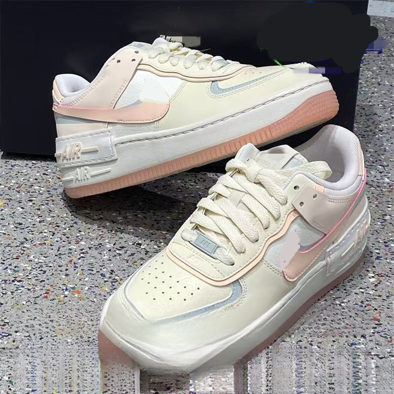 莆田鞋AF1空军一号zoom气垫四金钩男女板鞋小麦色纯白马卡龙|undefined