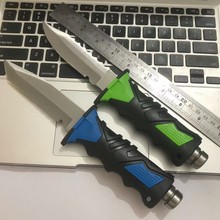 水域救援潜水割绳刀户外便携水下绑腿作业刀野外求生刀开鱼刀