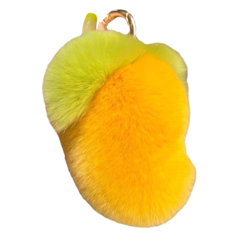 Real Rex piel de conejo mango coche llavero colgante ins lindo peluche muñeca bolsa regalo