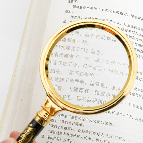 New High-Definition High-Magnification Handheld Magnifier 10x High-Magnification Reading Magnifier for Children, Students, and Elderly Wholesale