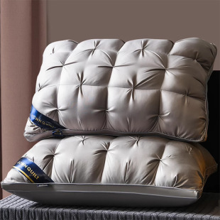 Source factory cross-border three-dimensional twist flower bread soft bilateral washing solid color hotel hostel dormitory pillow core wholesale