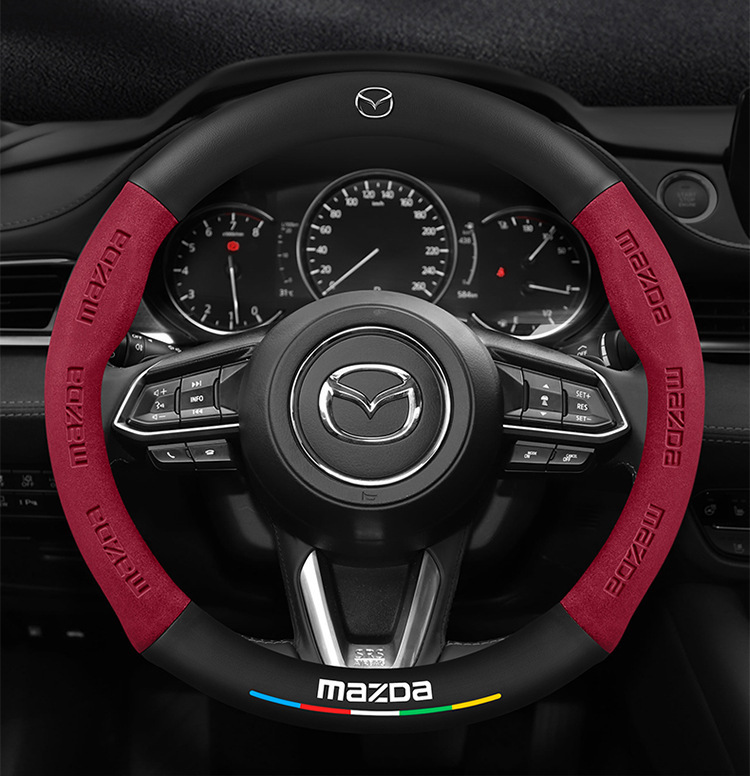 Suitable for Mazda 3/6/8/Cx30/Cx4/Cx5 Angkesela Cx8 Star Cx3 Leather Steering Wheel Cover