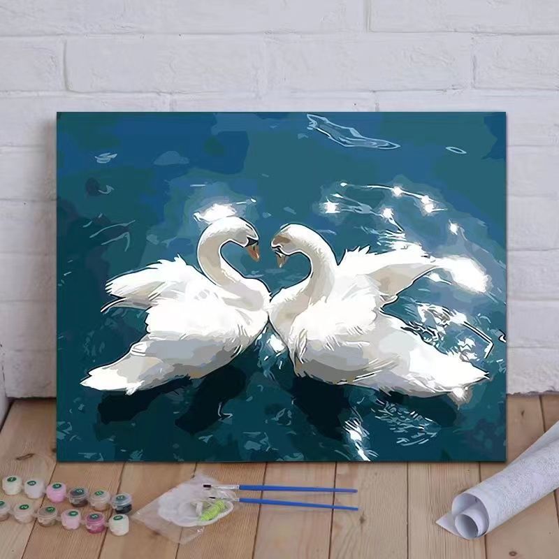 Pintura al óleo digital transfronteriza de Amazon relleno colorante pintura a mano pintura al óleo acrílica venta al por mayor TikTok puesto un envío
