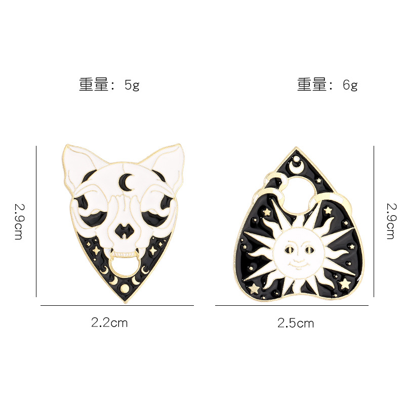 Fashion Heart Shape Alloy Stoving Varnish Metal Brooches display picture 1
