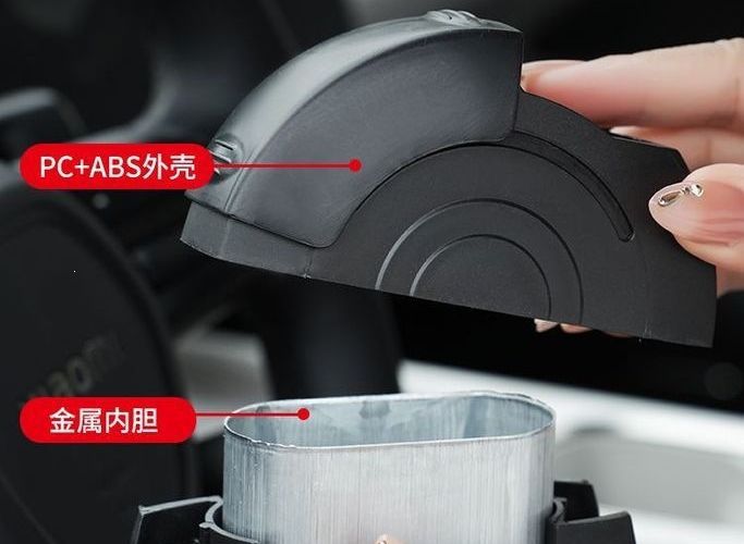 Unique car-mounted metal ashtray, anti-ash flying, 6-in-1 ashtray for car doors and interior, prevents ash from flying around, creative new design