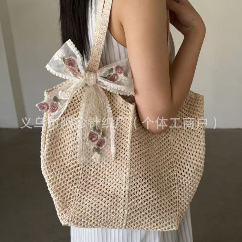 Summer New Large-Capacity Woven Shoulder Bag, Underarm Bag, Tote Bag, Women's Summer Woven Bag, Seaside Beach Bag Summer New Large-Capacity Woven Shoulder Bag, Underarm Bag, Tote Bag, Women's Summer Woven Bag, Seaside Beach Bag