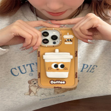 可爱立体珍珠奶嘴支架iPhone16苹果15适用13/14pro max手机壳套11